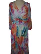 Load image into Gallery viewer, Lizabella Multi Coloured Organza Dress