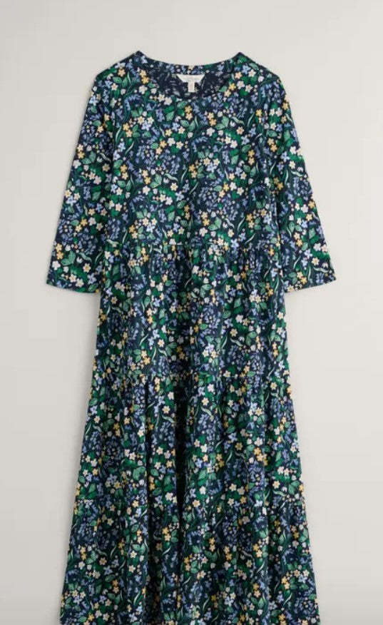 Seasalt Line Strokes Tiered Dress