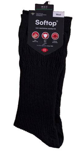 HJ Wool Rich Men's Softtop Socks