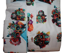 Load image into Gallery viewer, Claudio Lugli Skulls Long Sleeve Shirt