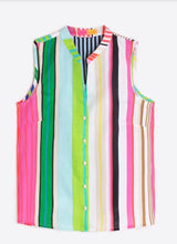 Load image into Gallery viewer, Vilagallo Olimpia Stripe Linen Shirt