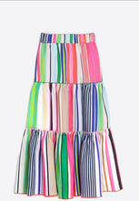 Load image into Gallery viewer, Vilagallo Lorenzo Stripe Linen Skirt