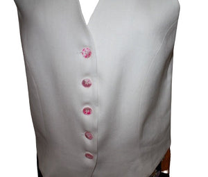 Vilagallo Smart Tay Linen V Neck Waistcoat