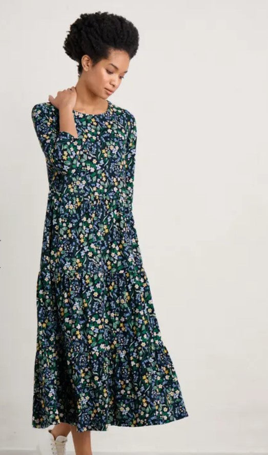chinese dress ladies Seasalt Line Strokes Tiered Dress