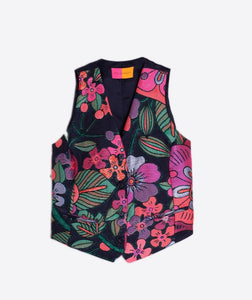 Vilagallo Floral Brocade Waistcoat