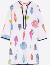 Load image into Gallery viewer, Vilagallo Kaftan Diletta Print Tunic Motivos Marinos
