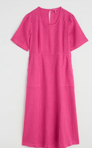 Seasalt Grass Wave Linen Midi Dress