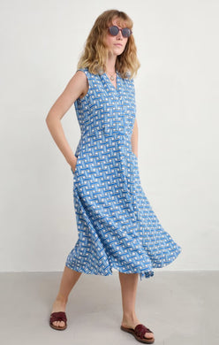 Seasalt Carved Wood Linen Sleeveless Dress