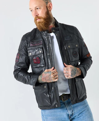 Joe Browns Brilliant Badged Leather Jacket