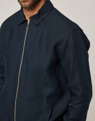 Peregrine Heybrook Linen Bomber Jacket