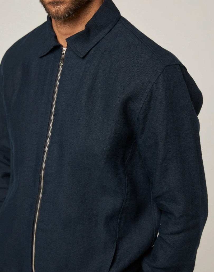 Peregrine Heybrook Linen Bomber Jacket