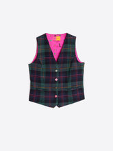 Load image into Gallery viewer, Vilagallo Tartan Waistcoat Agata Escoces Perfil Rosa