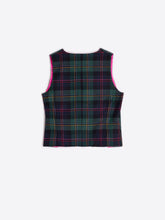 Load image into Gallery viewer, Vilagallo Tartan Waistcoat Agata Escoces Perfil Rosa
