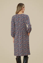 Load image into Gallery viewer, Adini Antara Dress Marina Print Blue Opal