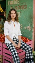 Load image into Gallery viewer, Vilagallo Black &amp; White Gingham Large Check Trousers