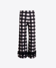 Load image into Gallery viewer, Vilagallo Black &amp; White Gingham Large Check Trousers