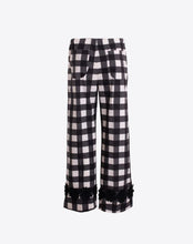 Load image into Gallery viewer, Vilagallo Black &amp; White Gingham Large Check Trousers