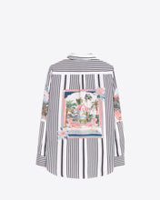 Load image into Gallery viewer, Vilgallo Striped Shirt with Umbrella Print