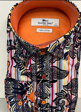 Load image into Gallery viewer, Claudio Lugli Flocked Paisley Long Sleeve Shirt