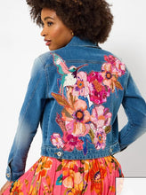 Load image into Gallery viewer, Joys of Spring Applique &amp; Embroidered Denim Jacket