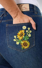 Load image into Gallery viewer, Joe Browns Sophia Sunflower Embroidered Flared Jeans