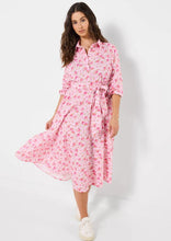 Load image into Gallery viewer, Joe Browns Roses are Red Cotton Shirt Dress