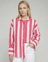 Load image into Gallery viewer, Vilagallo Striped Linen Shirt