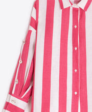 Load image into Gallery viewer, Vilagallo Striped Linen Shirt