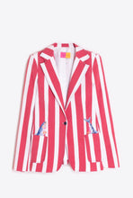 Load image into Gallery viewer, Vilagallo Striped Blazer with Fish Detail