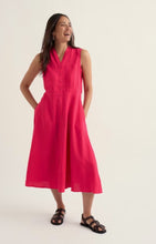 Load image into Gallery viewer, Seasalt Carved Wood Linen Sleeveless Dress