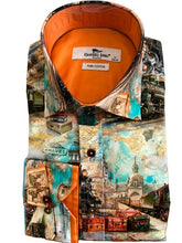 Load image into Gallery viewer, Claudio Lugli Train Print Long Sleeve Shirt