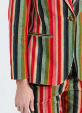 Load image into Gallery viewer, Vilagallo Herringbone Striped Micro Cord Jacket