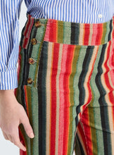 Load image into Gallery viewer, Vilagallo Herringbone Striped Micro Cord Trousers