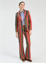 Load image into Gallery viewer, Vilagallo Herringbone Striped Micro Cord Trousers