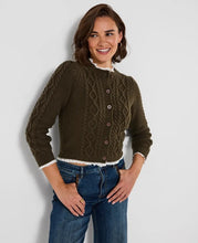 Load image into Gallery viewer, Joe Browns Claudia Woven Trim Cable Knit Cardigan