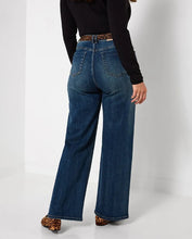 Load image into Gallery viewer, Joe Browns Wide Leg Jeans w/Leopard Print Scarf Belt
