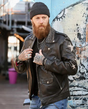 Load image into Gallery viewer, Joe Browns Studded Star Biker Jacket