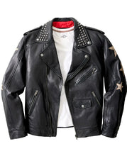 Load image into Gallery viewer, Joe Browns Studded Star Biker Jacket