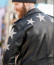 Load image into Gallery viewer, Joe Browns Studded Star Biker Jacket
