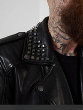 Load image into Gallery viewer, Joe Browns Studded Star Biker Jacket