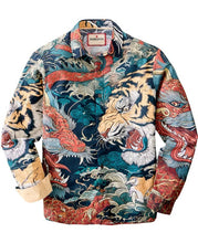 Load image into Gallery viewer, Joe Browns Dragon V Tiger Print Shirt