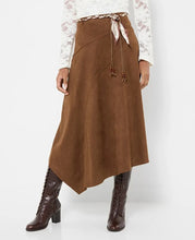 Load image into Gallery viewer, Joe Browns Faux Suede Midi Skirt w/ Braided Belt