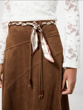 Load image into Gallery viewer, Joe Browns Faux Suede Midi Skirt w/ Braided Belt