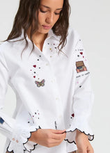 Load image into Gallery viewer, Vilagallo White Shirt with Embroidery