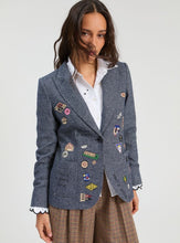 Load image into Gallery viewer, Vilagallo Wool Blend Jacket with Badges