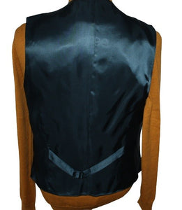Scott Teal Herringbone & Overcheck Waistcoat