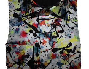 Claudio Lugli Splatter Paint Long Sleeve Shirt