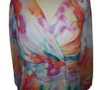 Load image into Gallery viewer, Lizabella Multi Coloured Organza Dress