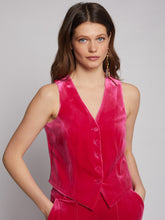 Load image into Gallery viewer, Vilagallo Smart Pink Velvet Waistcoat